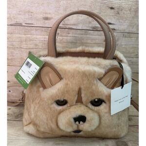 Kate Spade Kate Spade New York Year of the Dog Chow Chow Faux Fur Purse Bag, New